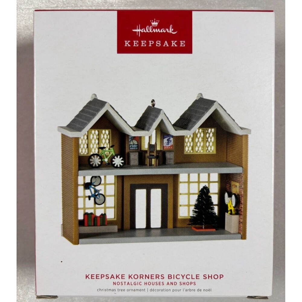 Hallmark Ornament 2022 Keepsake Korners Bicycle Shop #39 Nostalgic Houses Shops
